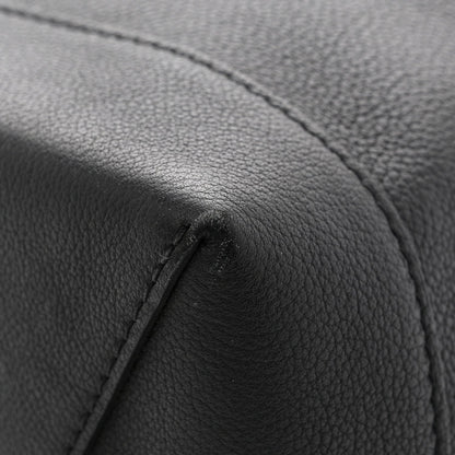 Calfskin Lockme Backpack Black