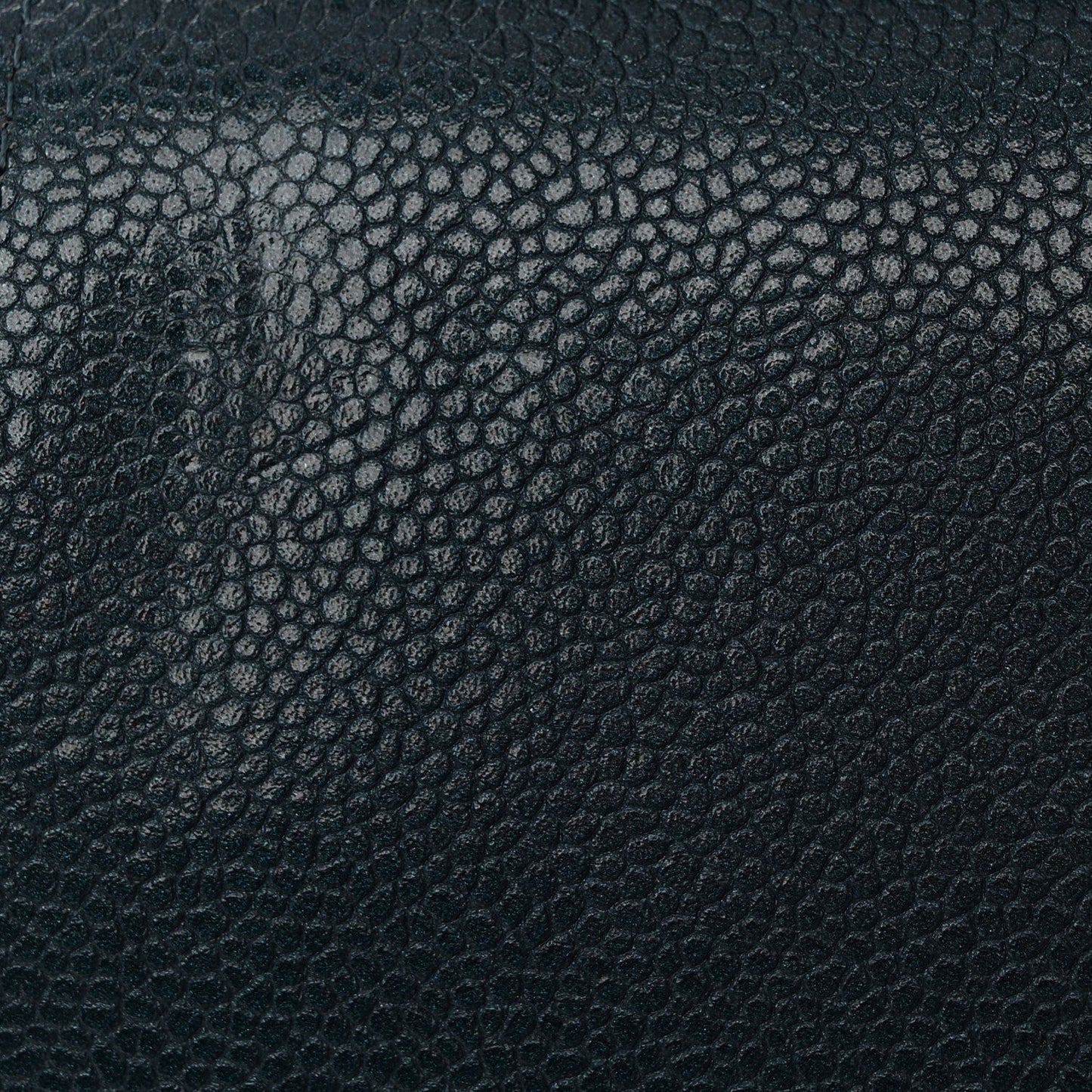 Metallic Caviar Quilted Jumbo Double Flap Dark Blue