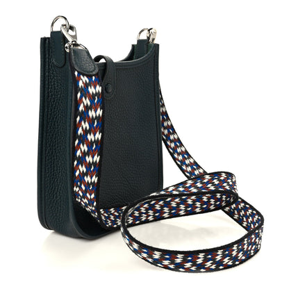 Taurillon Clemence Zigzag Evelyne TPM Vert Cypress Black Deep Bleu