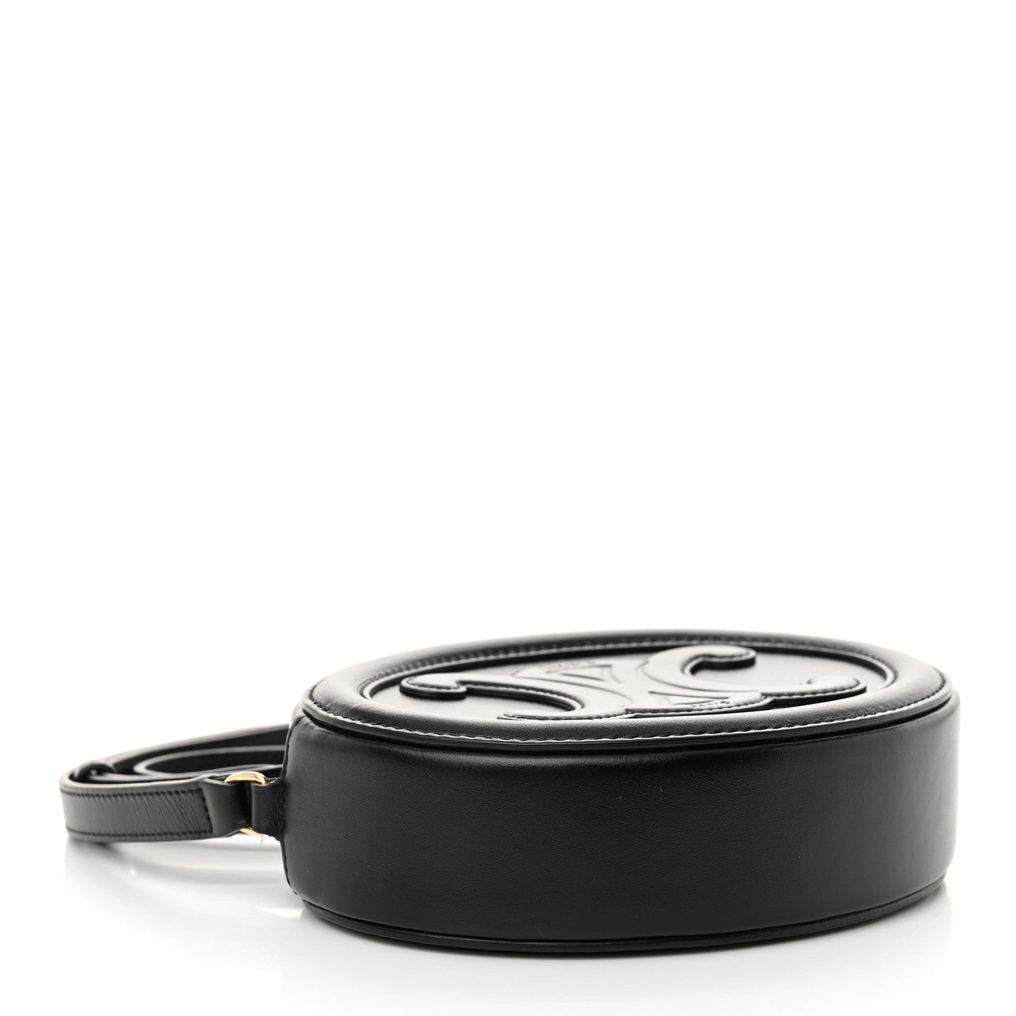 Smooth Calfskin Cuir Triomphe Oval Bag Black