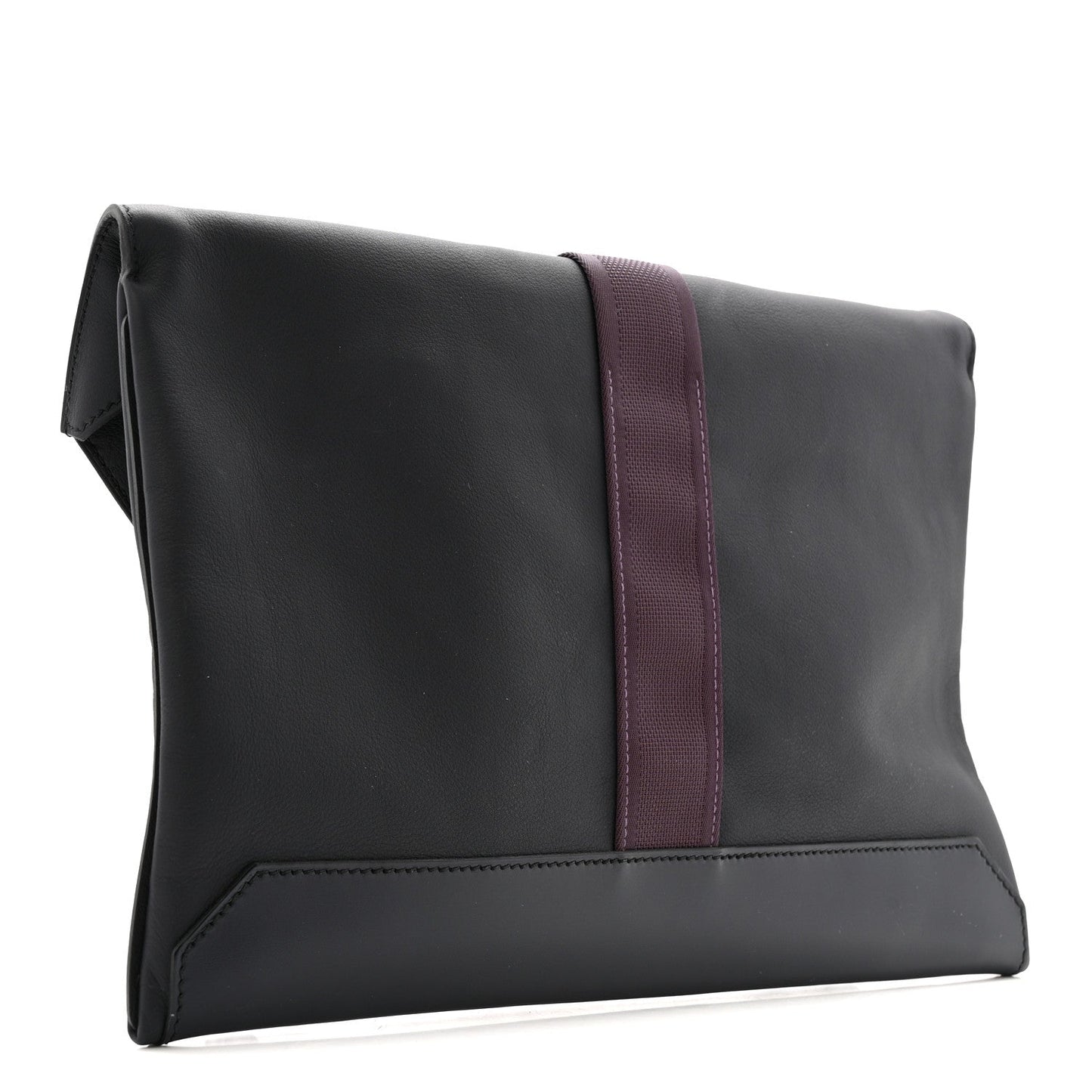 Taurillon Cristobal Vache Hunter Cityslide Clutch Bleu Indigo Raisin