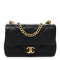Caviar Quilted Mini Sweetheart Rectangular Flap Black