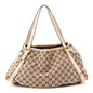 Monogram Medium Abbey Shoulder Bag Off White