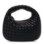 Nappa Intrecciato Baby Veneta Hobo Black