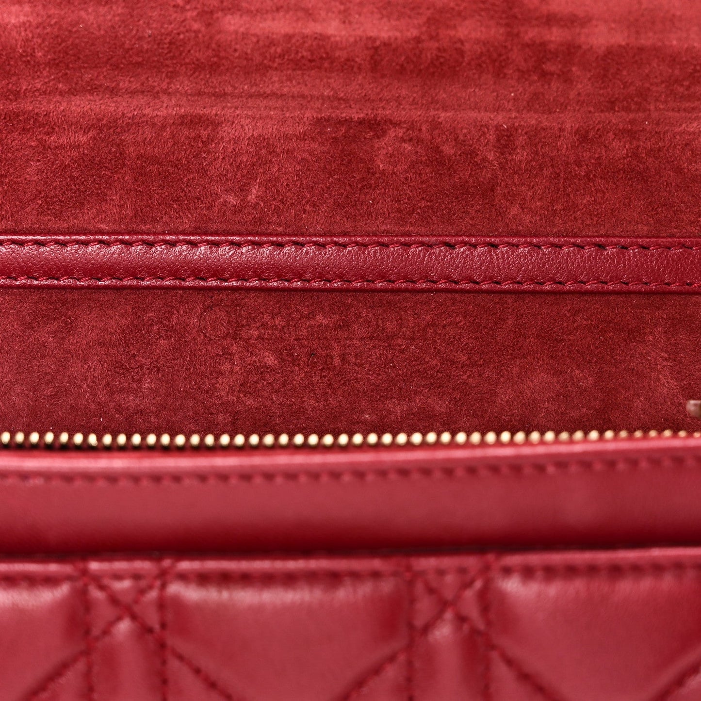 Lambskin Cannage Dioraddict Wallet On Chain Clutch Fuchsia