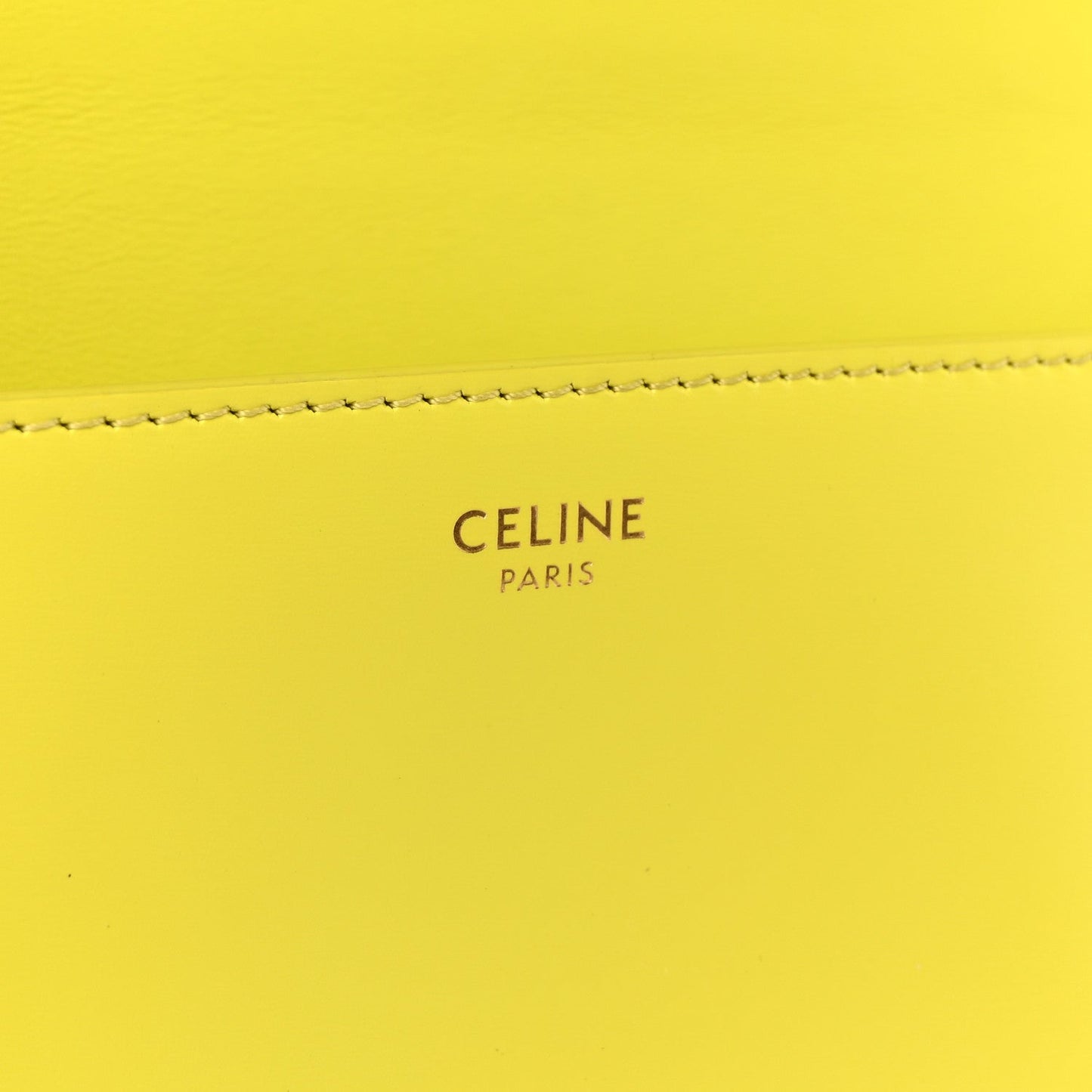 Shiny Calfskin Cuir Triomphe Chain Shoulder Bag Anis