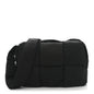 Nylon Intrecciato Padded Tech Maxi Cassette Bag Black