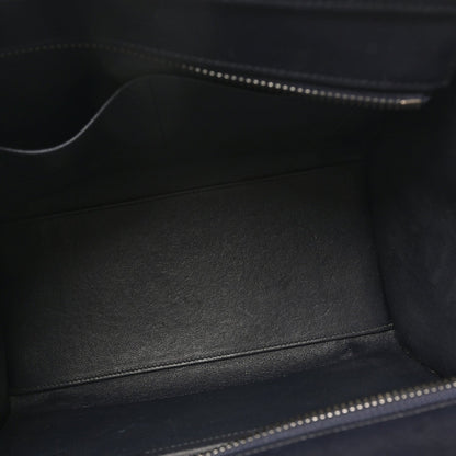 Baby Grained Calfskin Nubuck Micro Tri-Color Luggage White