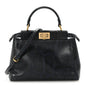 Python Shiny Nappa Mini Peekaboo Iconic Satchel Blue Jeans