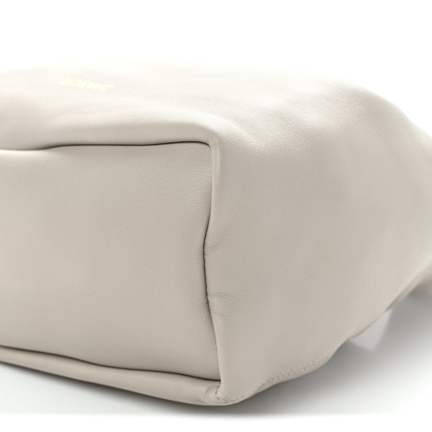 Buttery Nappa Lambskin Small Squeeze Bag Pearl Grey