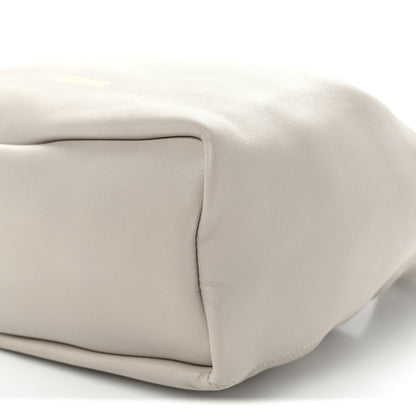 Buttery Nappa Lambskin Small Squeeze Bag Pearl Grey