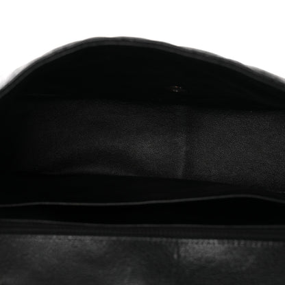 Caviar Quilted Jumbo Single Flap Black