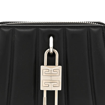 Lambskin XS Lock Antigona Shoulder Bag Black