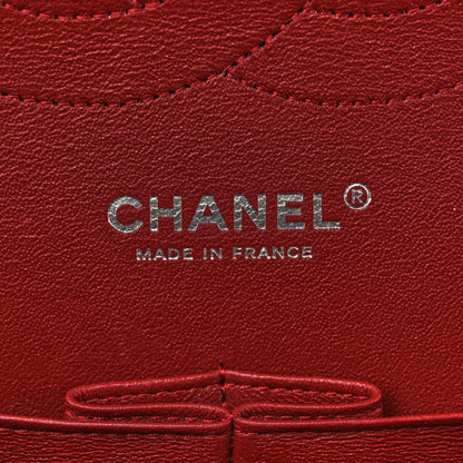 Caviar Quilted Jumbo Double Flap Burgundy