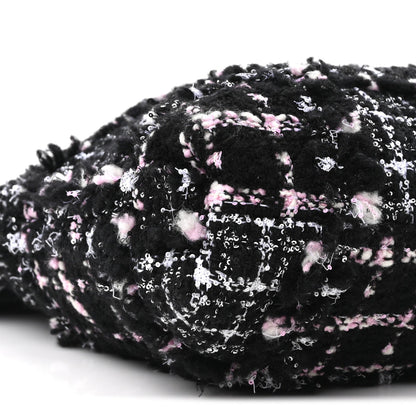 Tweed Patchwork Quilted Small Chanel 22 Black Pink White