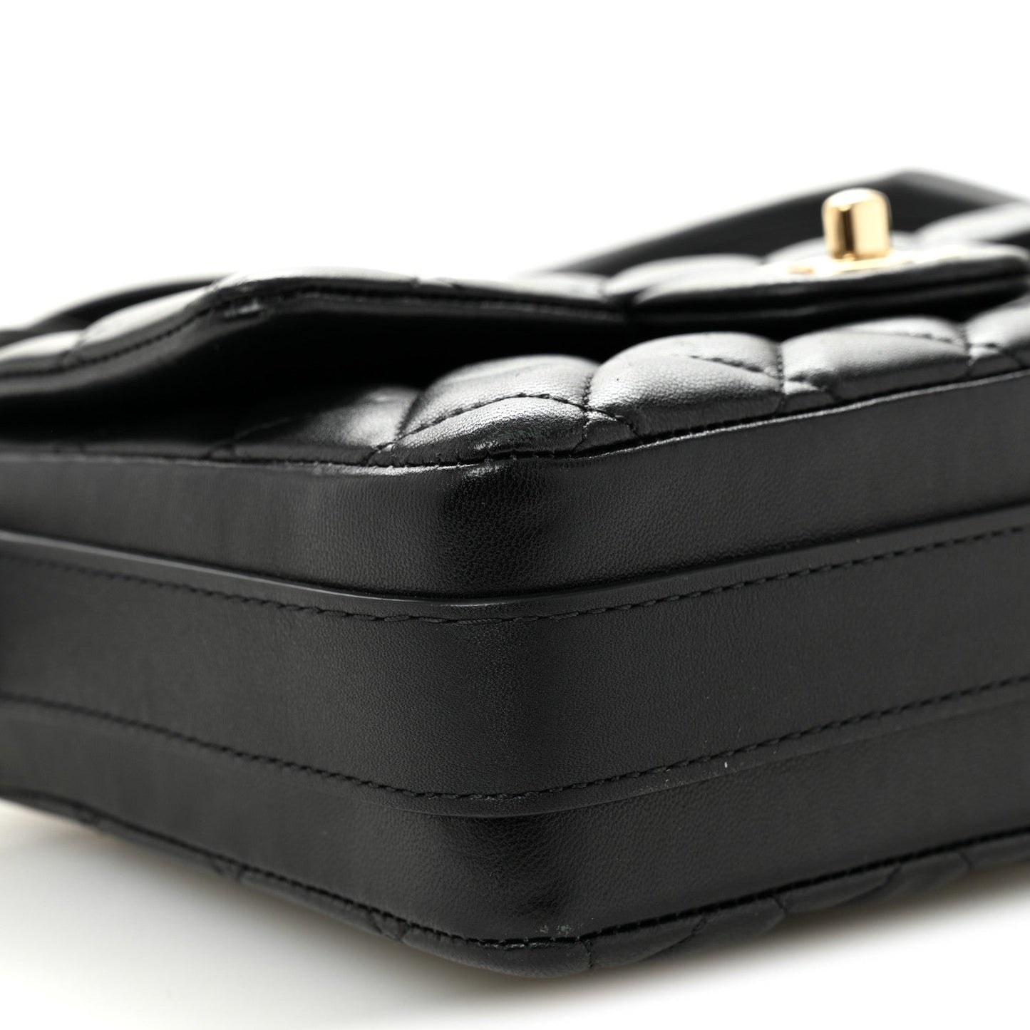 Calfskin Quilted Bolero De Chanel Flap Bag Black