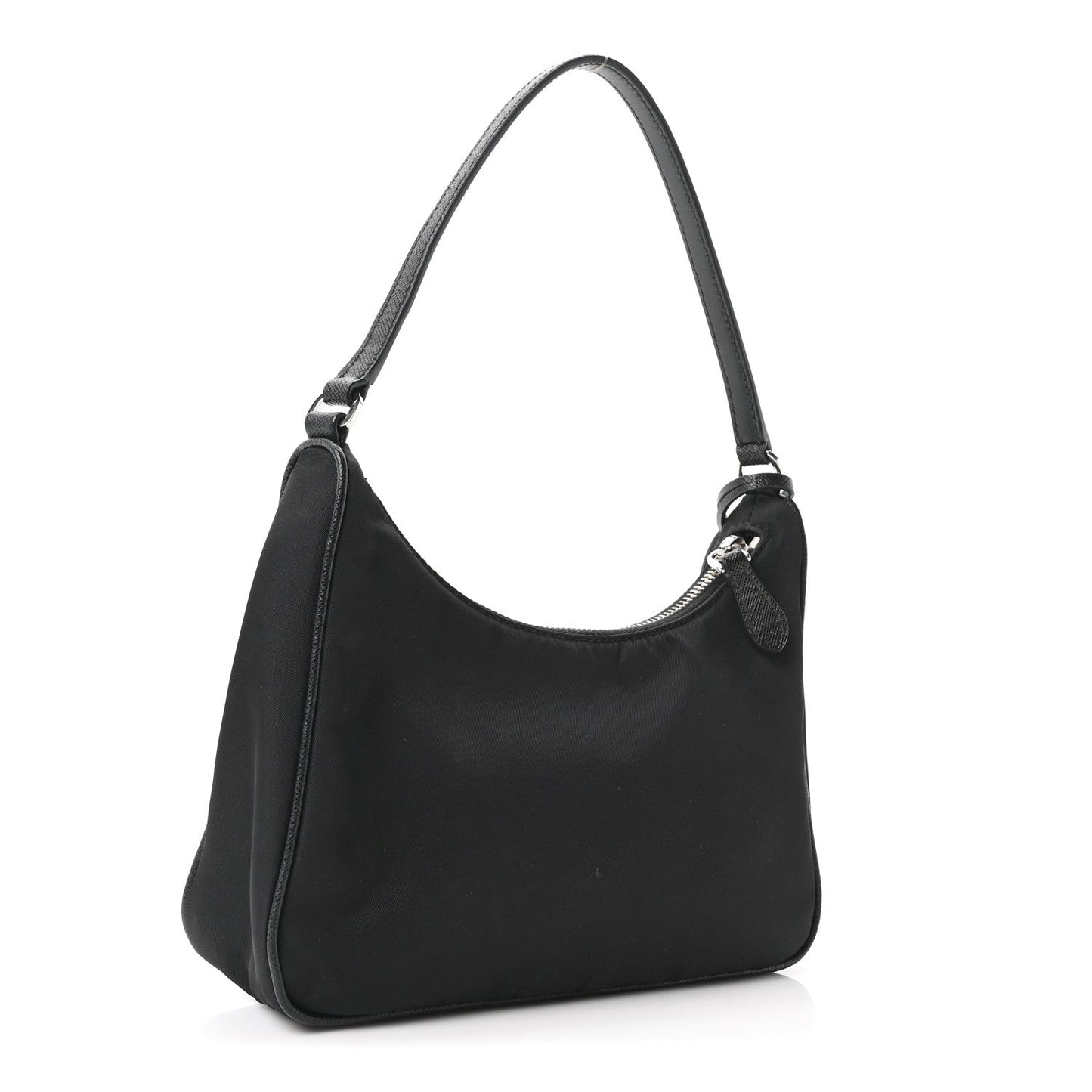 Re-Nylon Saffiano Mini Re-Edition 2005 Bag Black