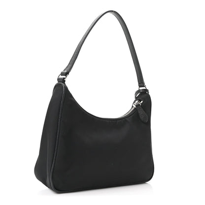 Re-Nylon Saffiano Mini Re-Edition 2005 Bag Black