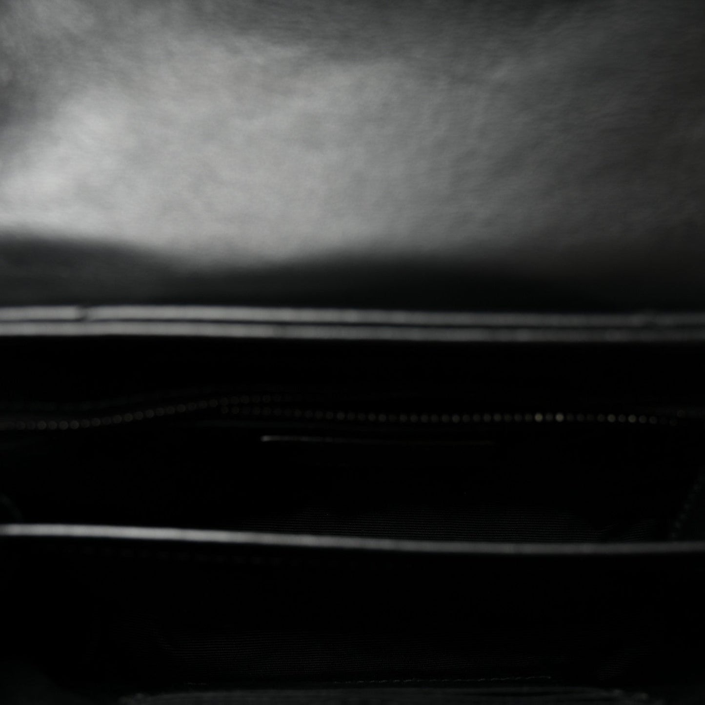 Calfskin Y Quilted Monogram Monochrome Toy Loulou Crossbody Bag Black