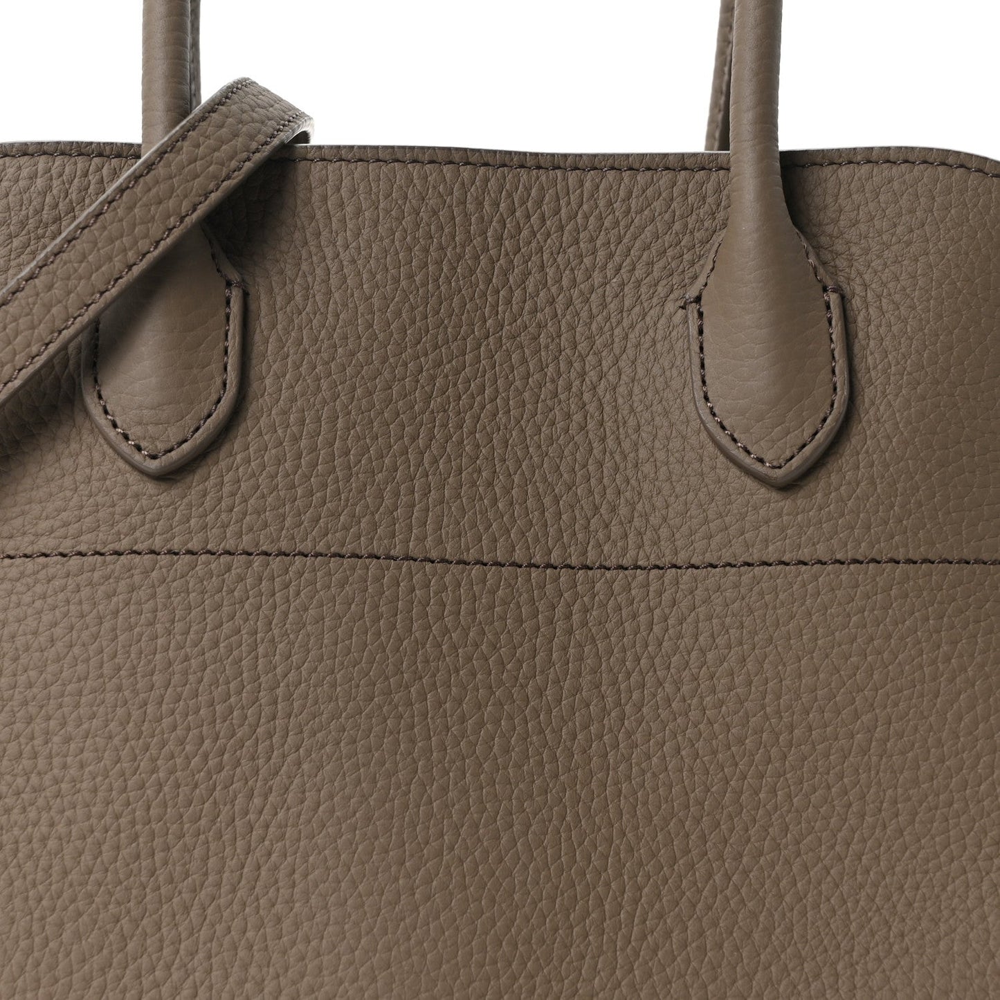 Matte Grained Calfskin Soft Margaux 12 Dark Taupe
