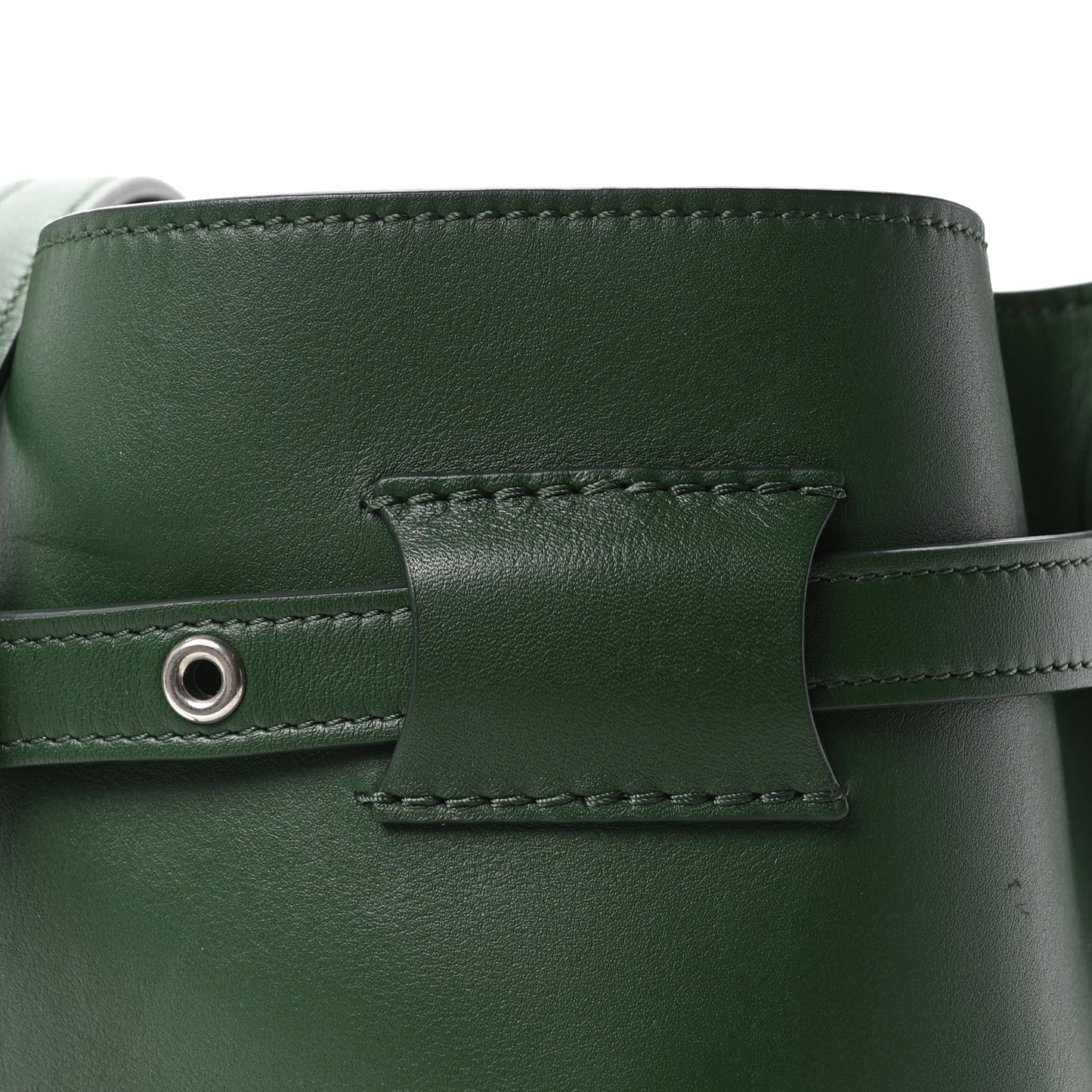 Smooth Calfskin Nano Big Bag Bucket  Forest