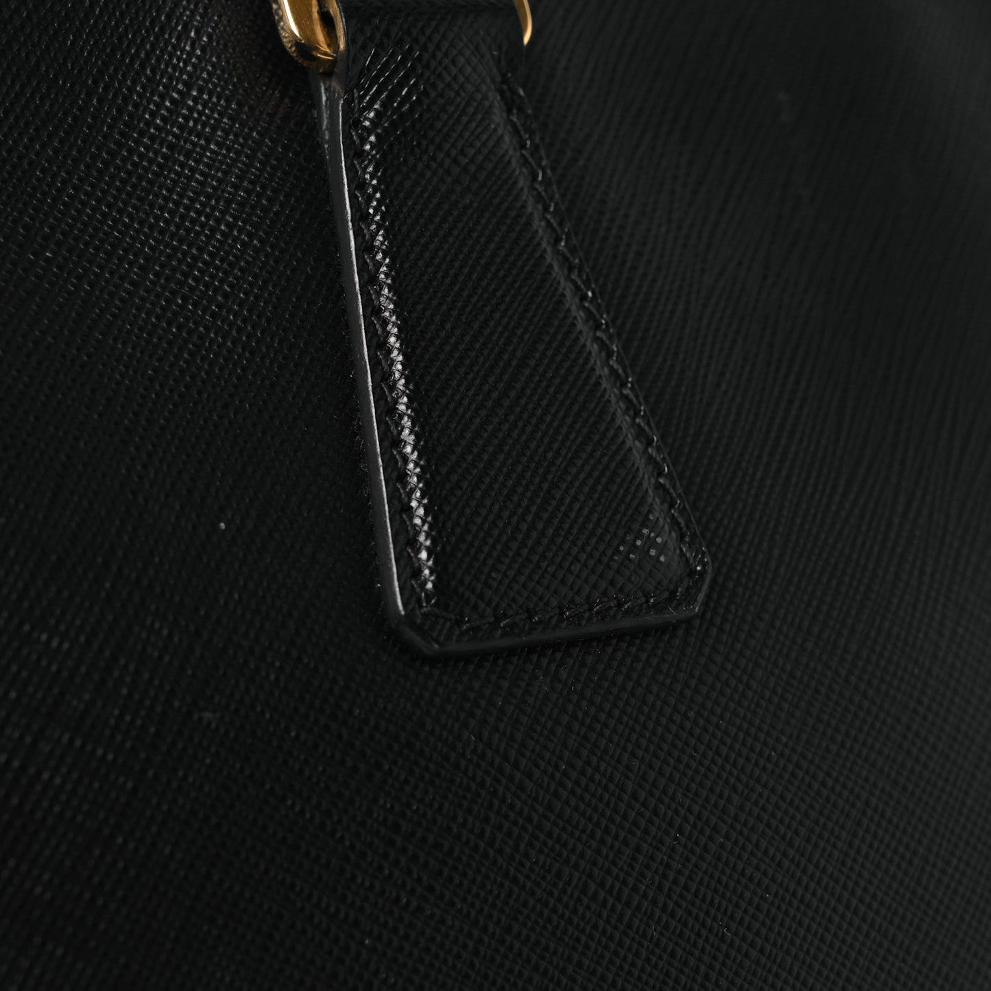 Saffiano Large Galleria Double Zip Tote Black