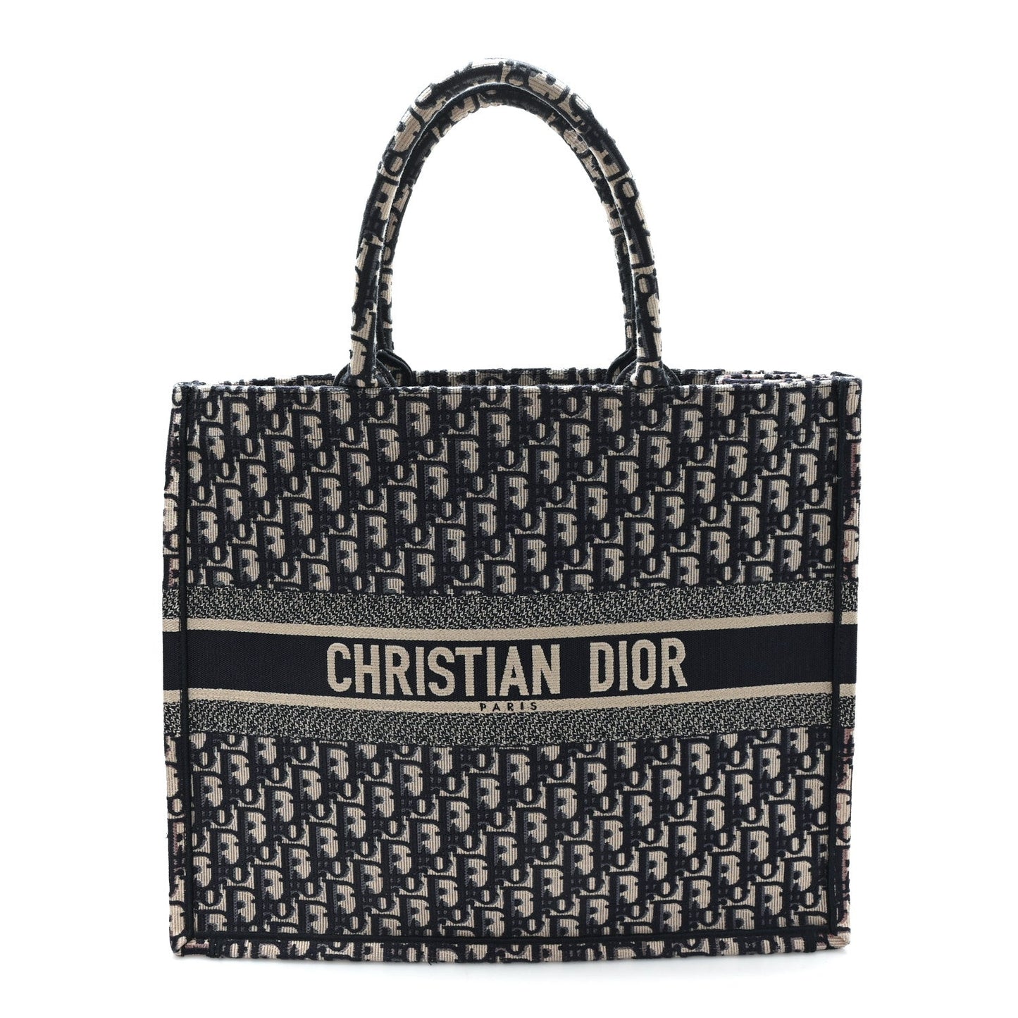 Oblique Large Book Tote Blue Multicolor