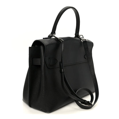 Soft Calfskin My Lockme Top Handle Black