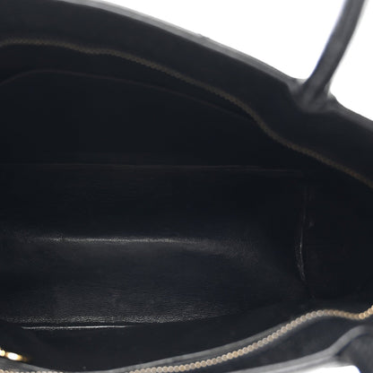 Caviar Quilted Medallion Tote Black