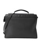 Vitello Grace FF 1974 Embossed Large Peekaboo Iconic Fit Satchel Anthracite