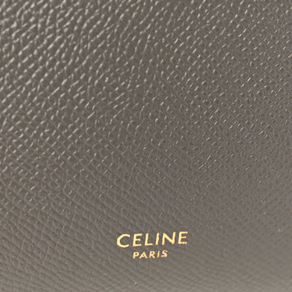 Grained Calfskin Nano Belt Bag Grey