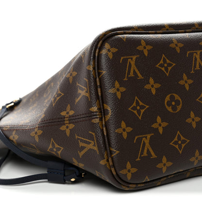 Monogram Calfskin Neo Neverfull Inside Out MM Navy