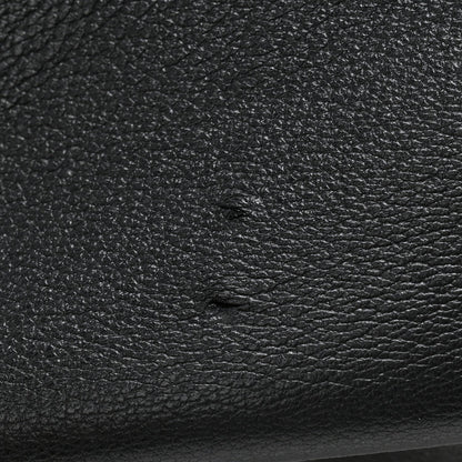Grained Deerskin Bea Tote Black