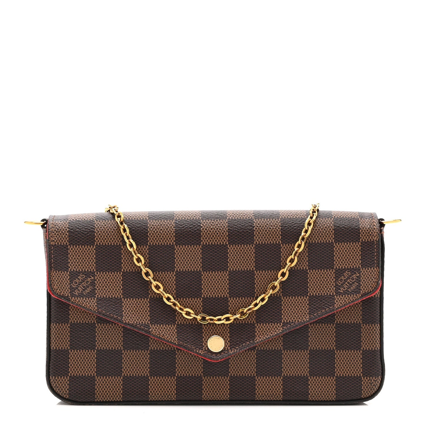 Damier Ebene Pochette Felicie Chain Wallet