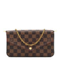 Damier Ebene Pochette Felicie Chain Wallet