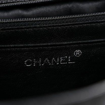 Caviar Quilted Jumbo Kelly Flap Black