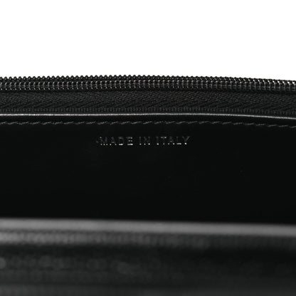 Caviar Quilted Crystal Star Wallet On Chain Black