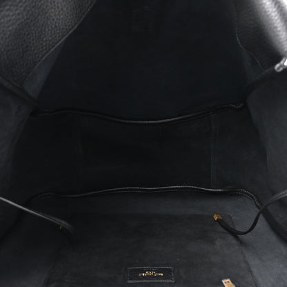 Grained Deerskin Bea Tote Black