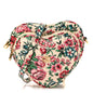 Matelasse Diagonal Brit Roses Print Mini Interlocking G Heart Shoulder Bag Multicolor