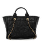 Calfskin Small Deauville Tote Black
