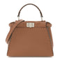 Cuoio Romano Selleria Bi-Color Mini Peekaboo Iconic Satchel Mou Milk