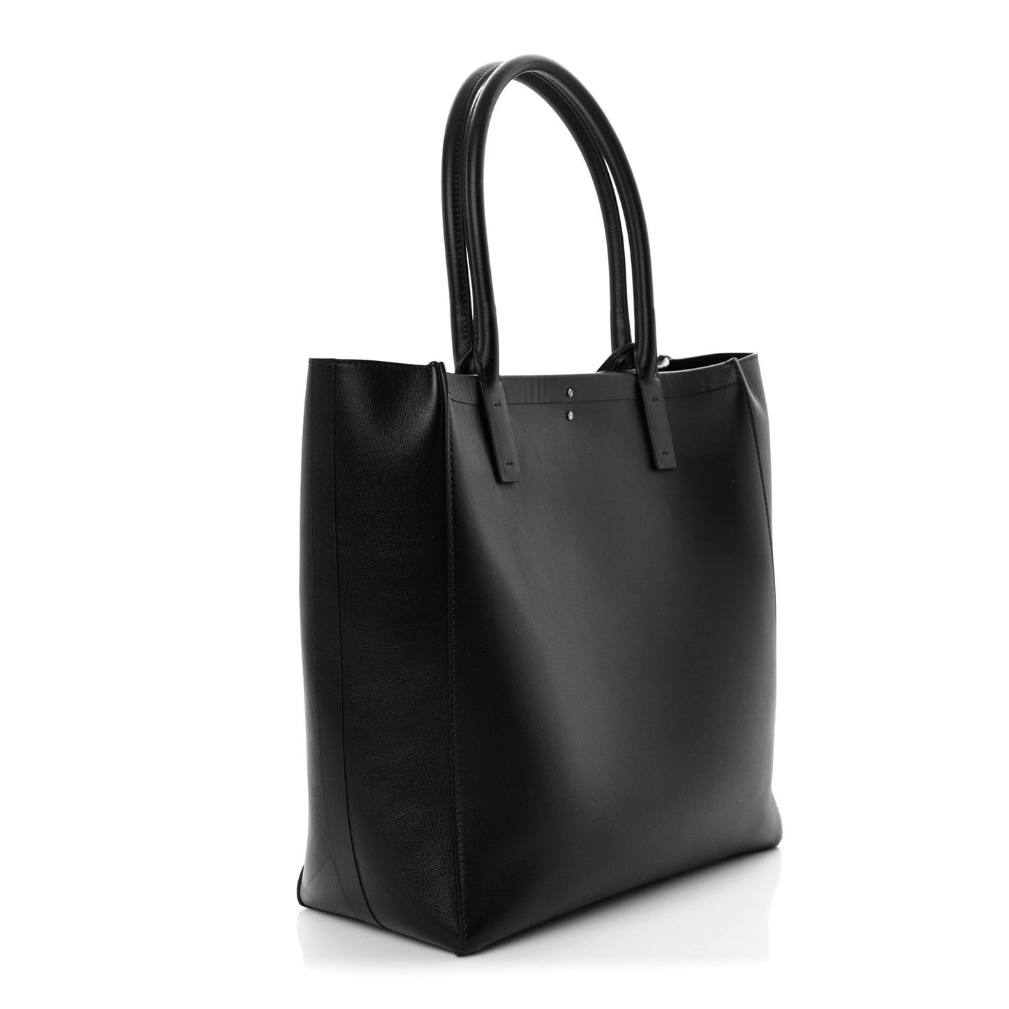 Calfskin Vlogo Medium Locker Tote Black