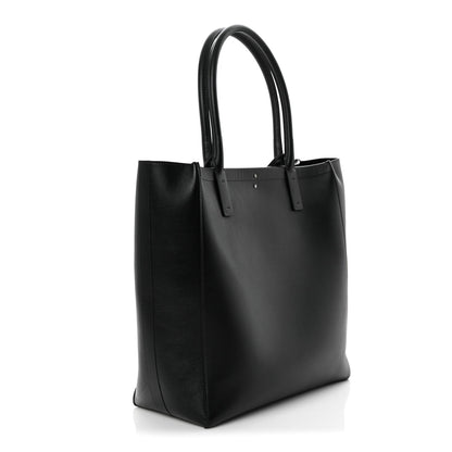 Calfskin Vlogo Medium Locker Tote Black