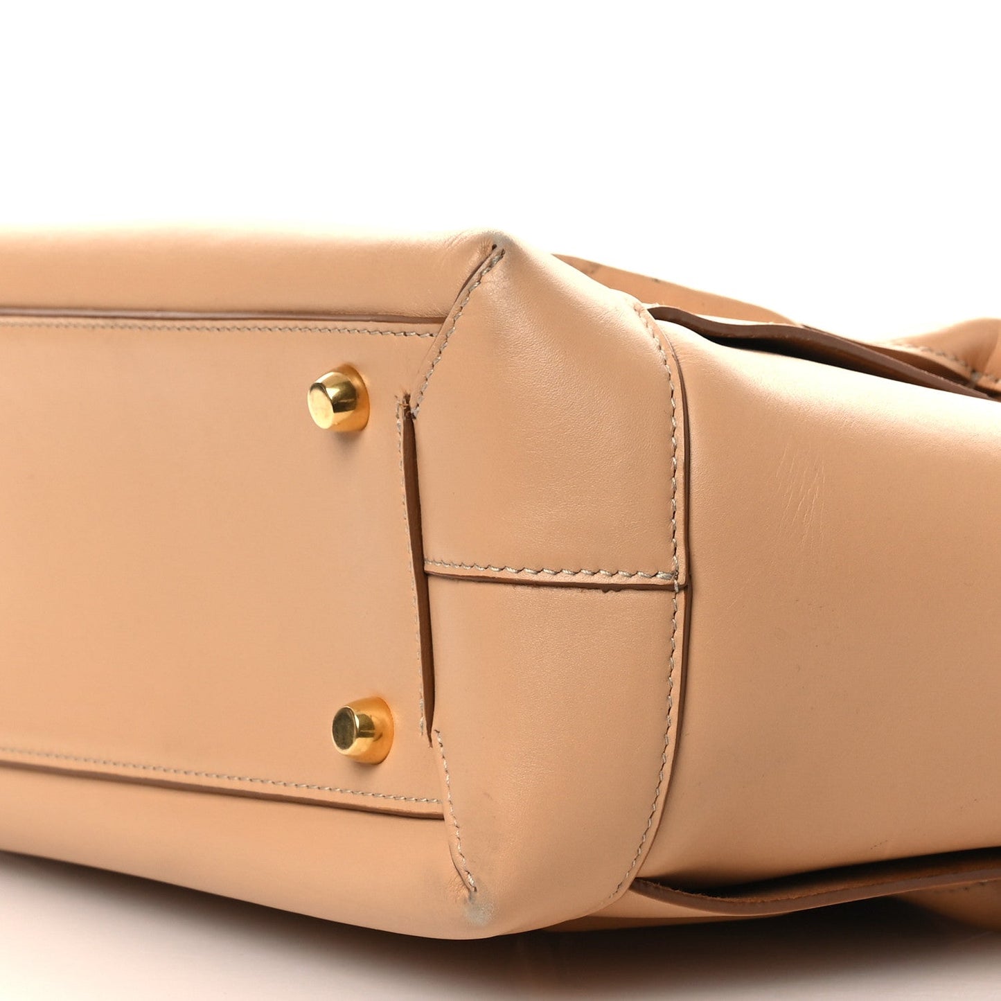 Grained Calfskin Maxi Intrecciato Medium Arco Nude