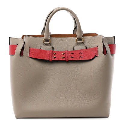 Marais Calfskin Medium Belt Bag Mineral Grey Bright Military Red