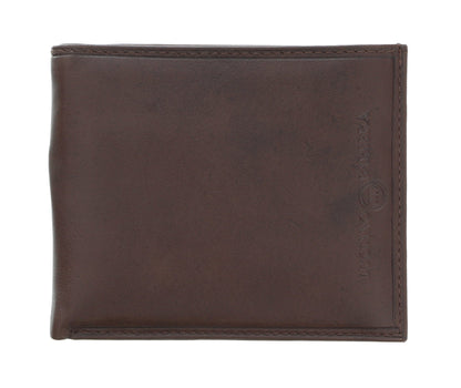 Luciano Barbera CLUB SASA MORO Brown Leather Wallet