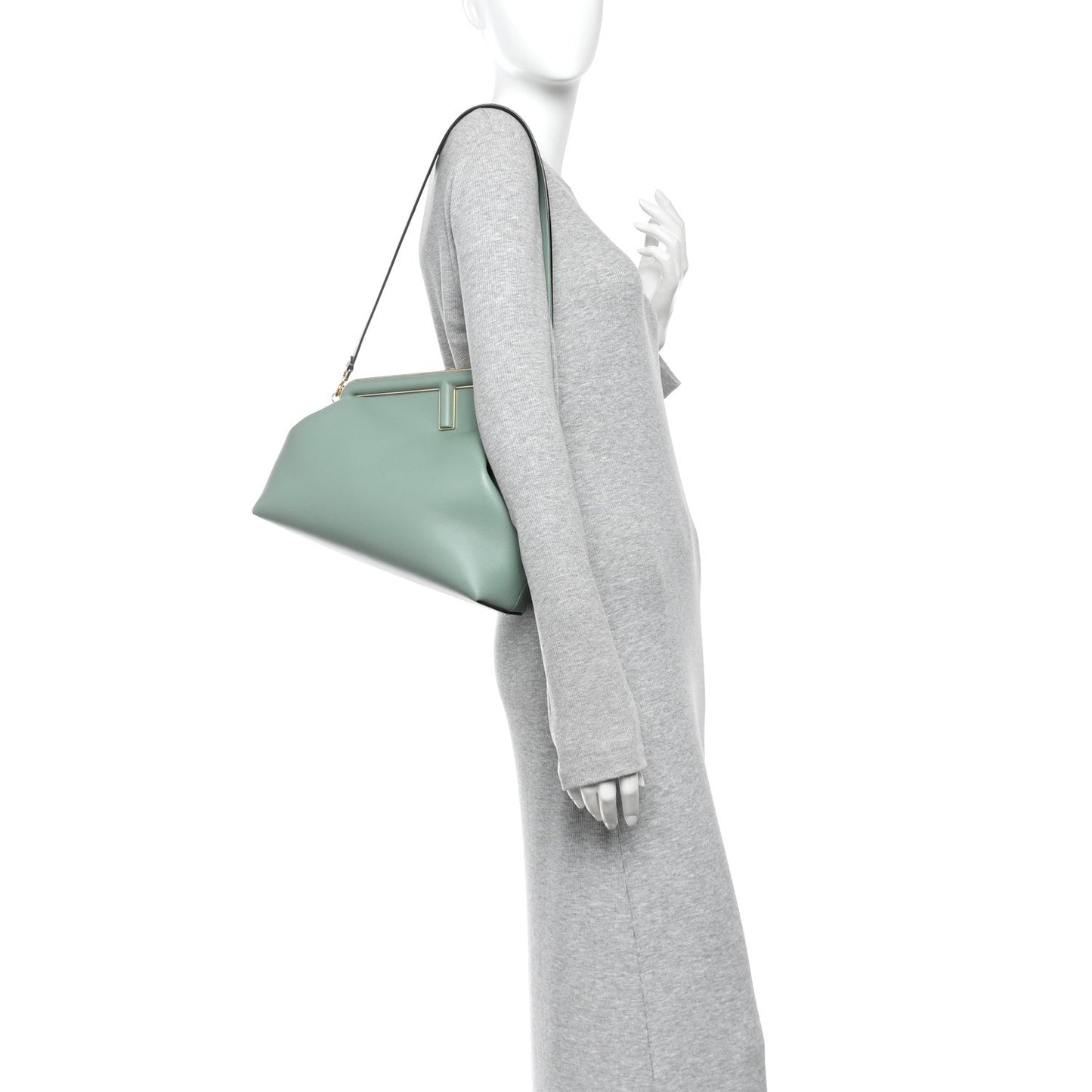 Shiny Nappa Medium Fendi First Menta