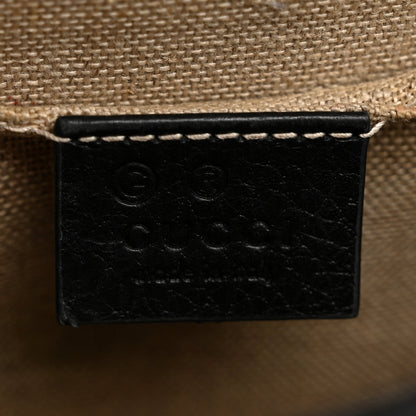 Dollar Calfskin Small Interlocking G Shoulder Bag Black