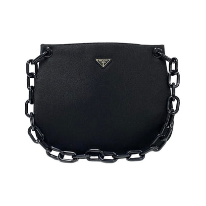 Prada Triangle Logo Canvas 2way Shoulder Bag