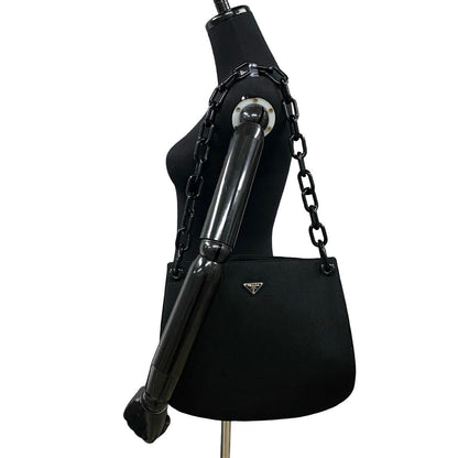 Prada Triangle Logo Canvas 2way Shoulder Bag